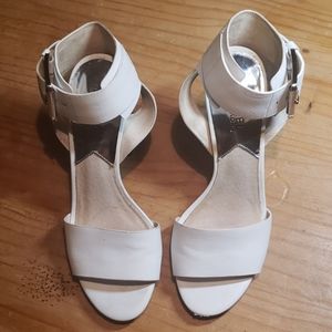 Michael Kors white heels
